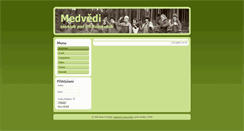 Desktop Screenshot of medvedi.rezekvitek.cz