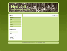 Tablet Screenshot of medvedi.rezekvitek.cz